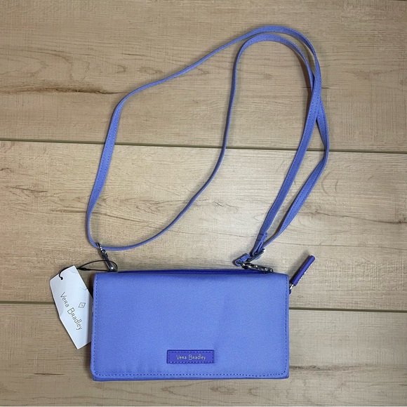Vera Bradley Handbags - Vera Bradley RFID Wallet Crossbody Deep Periwinkle Purse